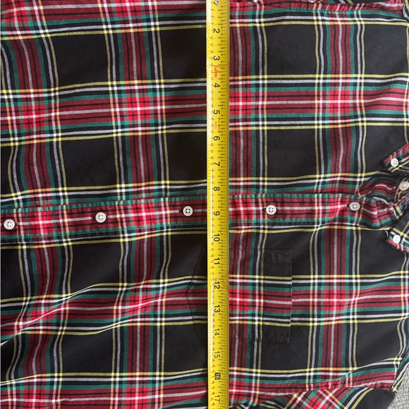 J. Crew Crewcuts Boy’s Plaid Button-Up Shirt - Red and Black size 16 - Picture 4 of 6